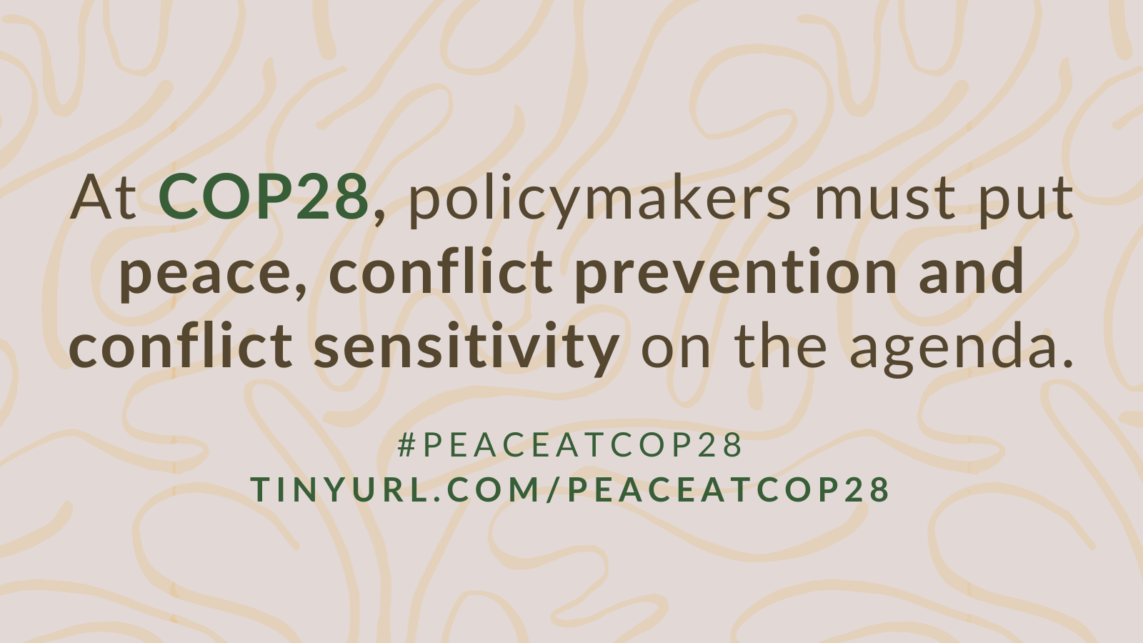 The Geneva Peacebuilding Platform’s participation in COP28