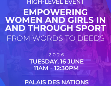 High-Level Event on Empowering Women and Girls in and Through Sport: From Words to Deeds
